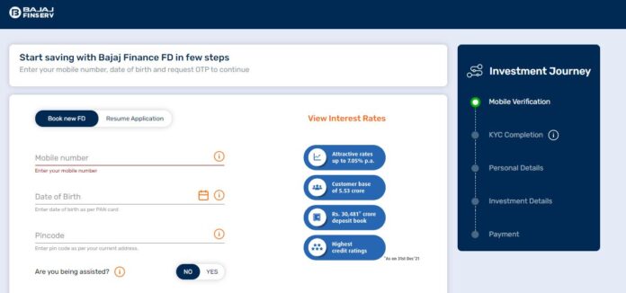 Bajaj Finance FD Calculator